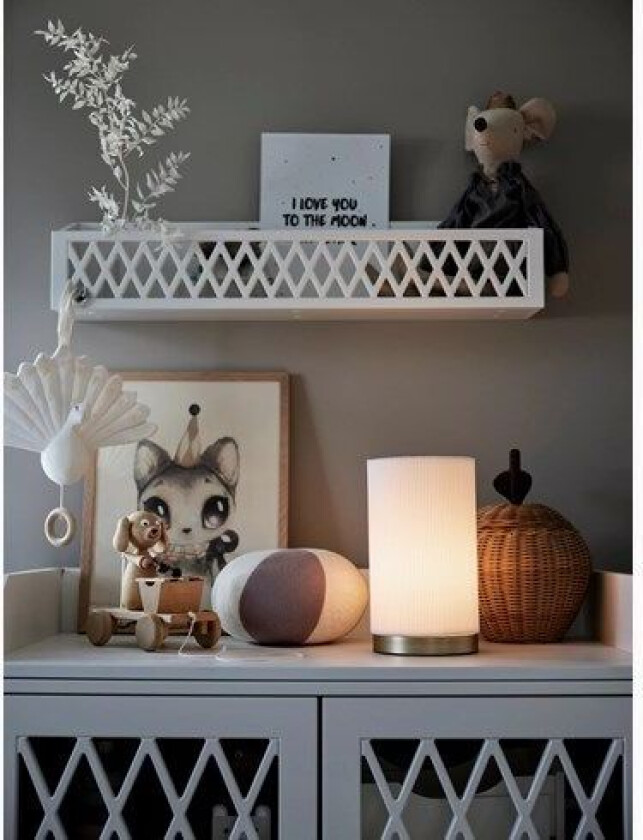 Dora Bordlampe Hvit 25cm