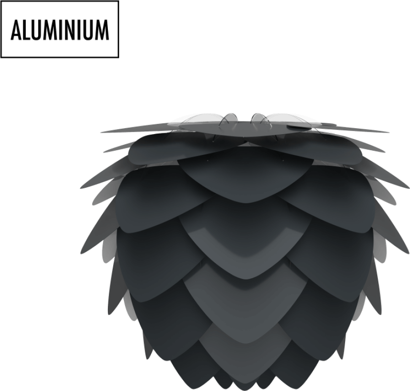 Aluvia lampe anthracite 40 cm