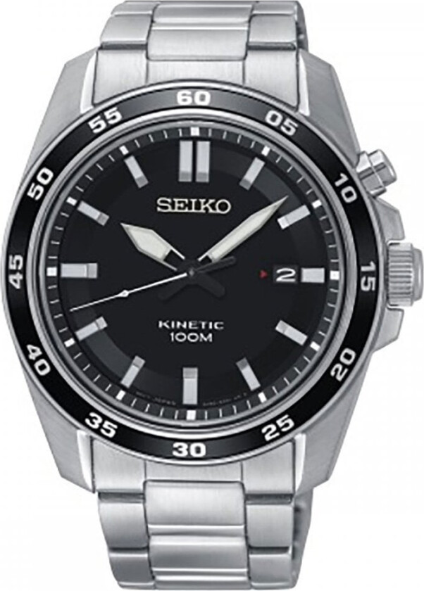 Mens Kinetic SKA785P1 - Automatisk - Sølv - Herreklokker - Rustfritt stål - ledd m/pin - Mineral