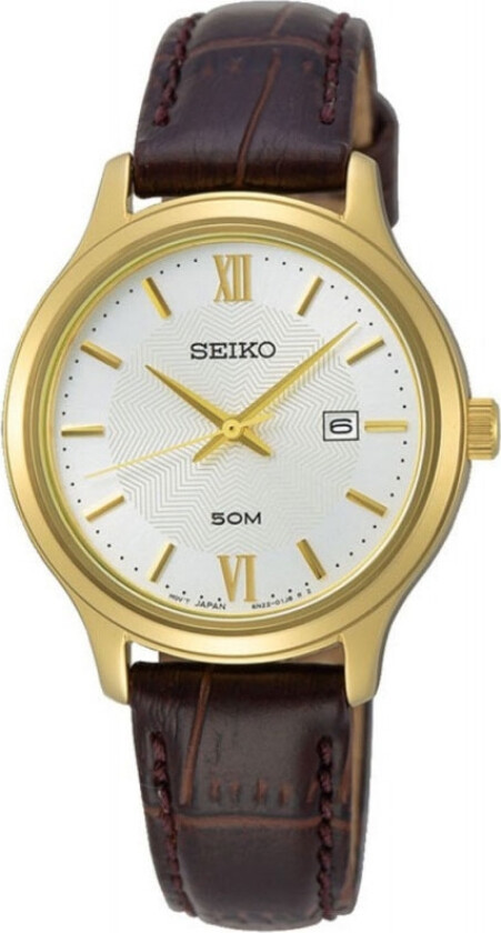 Neo Classic SUR644P1 - Kvarts - Gull - Dameklokker - Skinn - Mineral