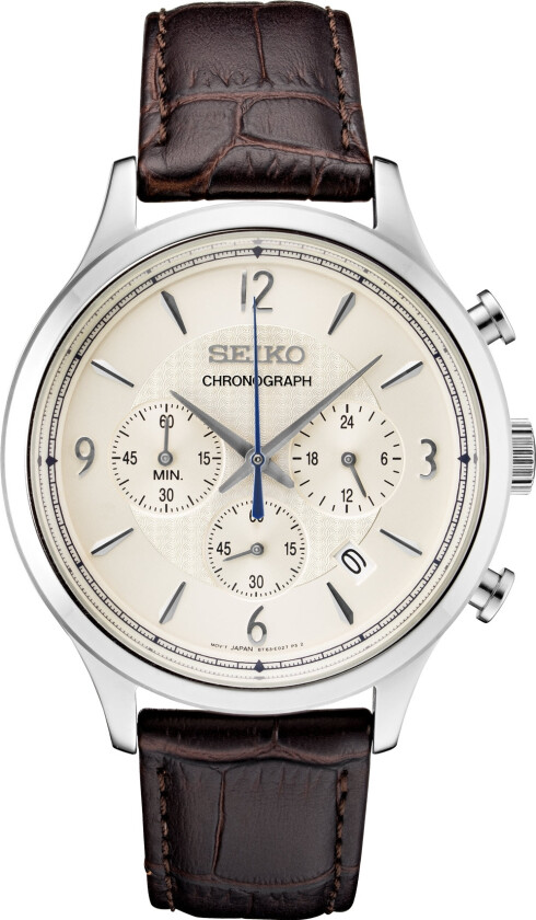 Classic Chronograph SSB341P1 - RIP - Kvarts - Sølv - Herreklokker - Skinn - Mineral