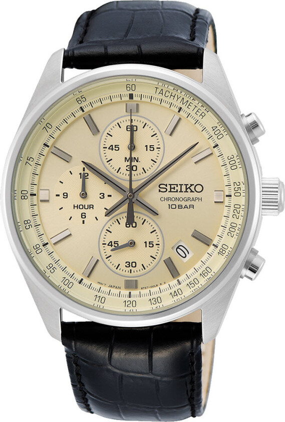 Chronograph SSB383P1 - Kvarts - Sølv - Herreklokker - Skinn - Mineral