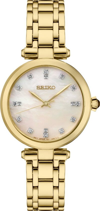 12 Diamonds Classic SRZ536P1 - Kvarts - Gull - Dameklokker - Rustfritt stål - ledd m/pin - Safir