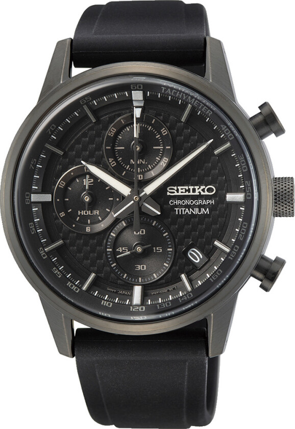 Titanium Chronograph SSB393P1 - Kvarts - Gunmetal - Herreklokker - Silikon - Mineral