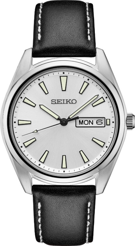 Classic Sapphire Mens SUR447P1 - Kvarts - Sølv - Herreklokker - Skinn - Safir