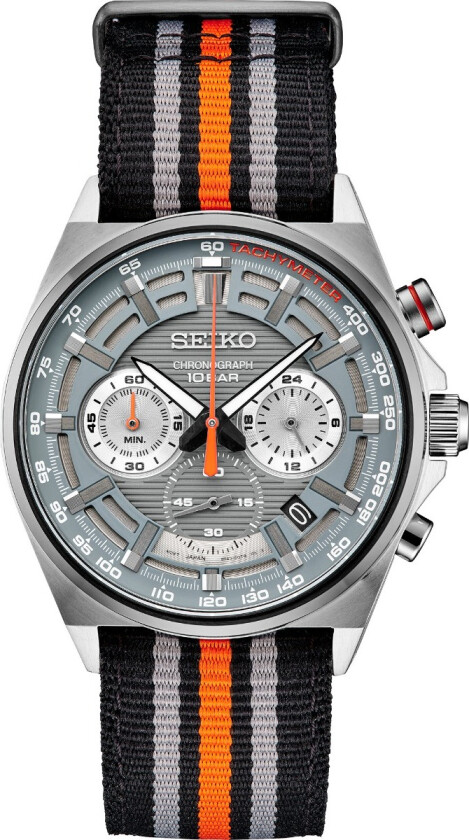 Chronograph Mens SSB403P1 - Kvarts - Grå - Herreklokker - Stoff - Mineral