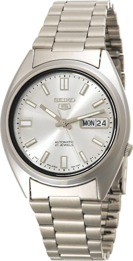 5 Automatic 37mm SNXS73K1 - Automatisk - Sølv - Herreklokker - Rustfritt stål - ledd m/skrue - Mineral