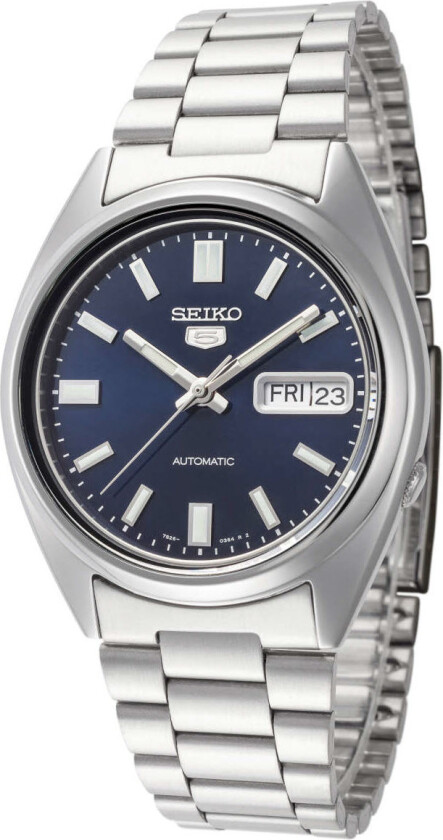 5 Automatic 37mm SNXS77K1 - Automatisk - Sølv - Herreklokker - Rustfritt stål - ledd m/skrue - Mineral