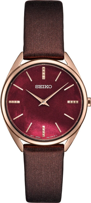 Classic SWR082P1 - Kvarts - Rosegull - Dameklokker - Skinn - Mineral