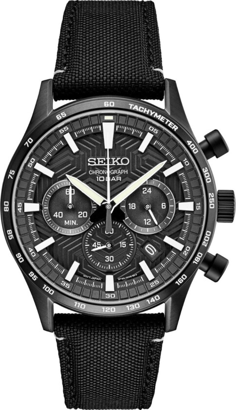 Conceptual Chronograph SSB417P1 - Kvarts - Sort - Herreklokker - Skinn - Safir