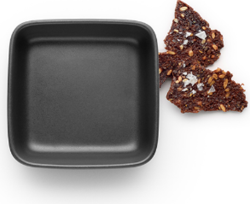 Nordic Kitchen kvadratisk skål Svart