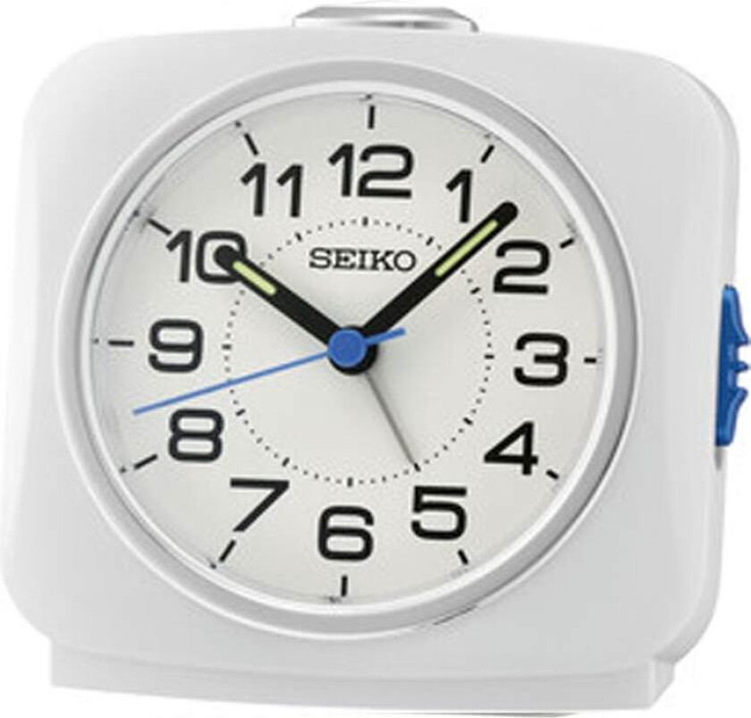 Alarm Clock QHE194W - Kvarts - Hvit - - - Akryl