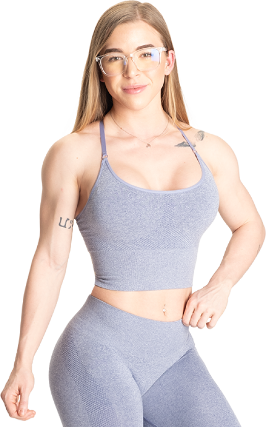 Rockaway Bra, Light Blue Melange