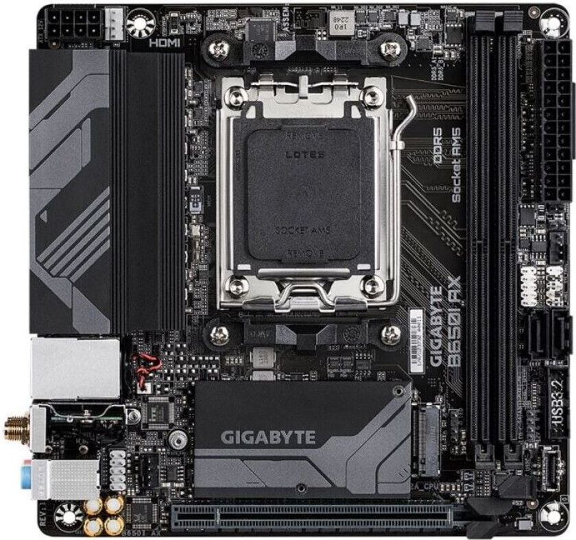 B650I AX Hovedkort - AMD B650 - AMD AM5 socket - DDR5 RAM - Mini-ITX