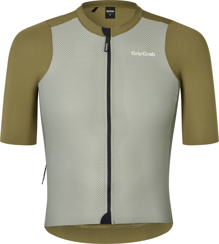 Gripgrab Men's Airflow Lightweight Short Sleeve Jersey Olive Green M, Olive Green