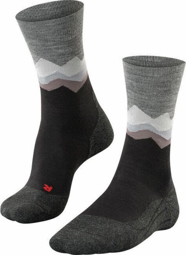 Men's TK2 Crest Trekking Socks Black 39-41, Black