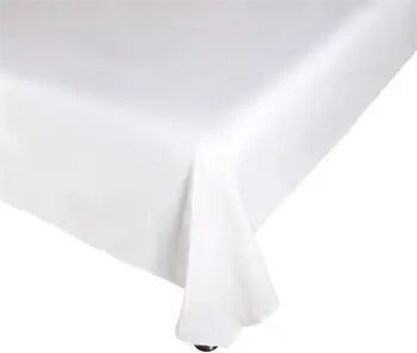 Glatt laken - Hvit - 150x250 cm - 100% Bomullssateng - By Night