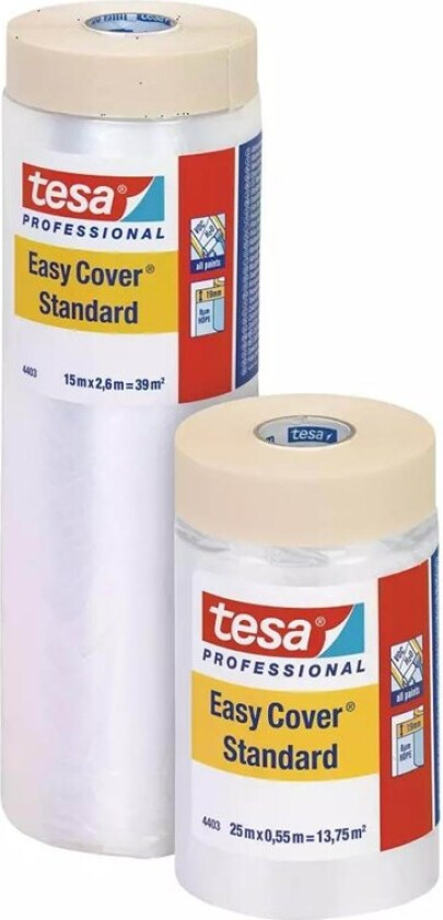 Easy Cover Standard Painter's Tape with Masking Film 25 m x 550 mm