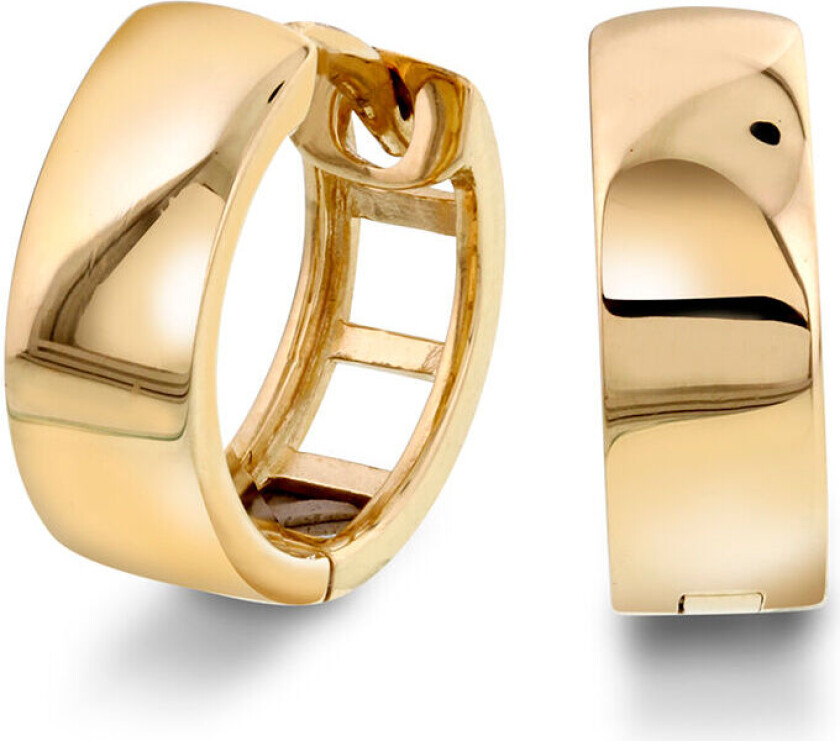 , Øreringer i 585 gult gull