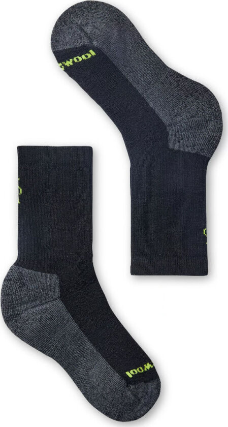 Kids' Hike Full Cushion Crew Socks 26-28, Black