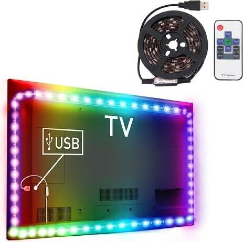 SiGN LED-lysslynge for Bakgrundsbelysning til TV - 1m