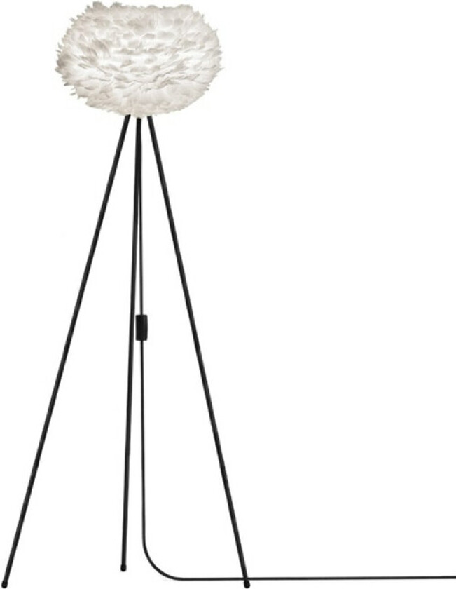 Eos Gulvlampe Medium Hvit/Svart Umage