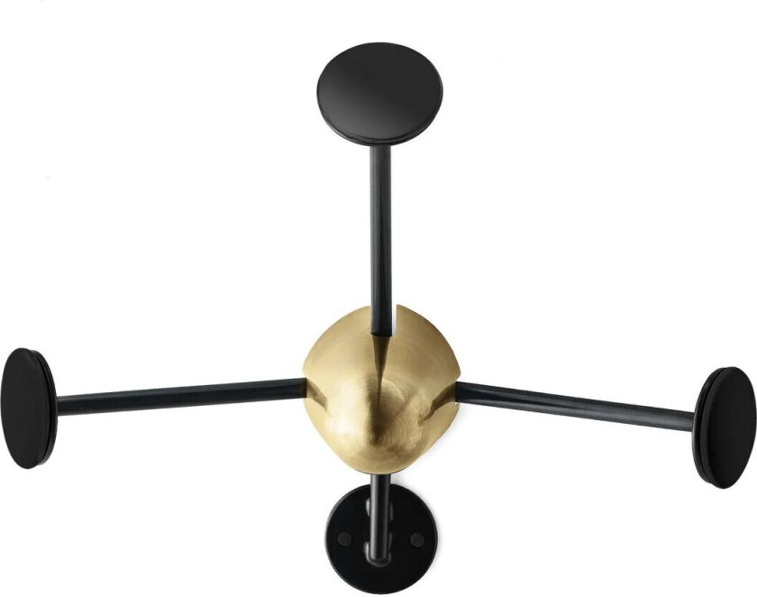 Matégot kleshenger svart-messing