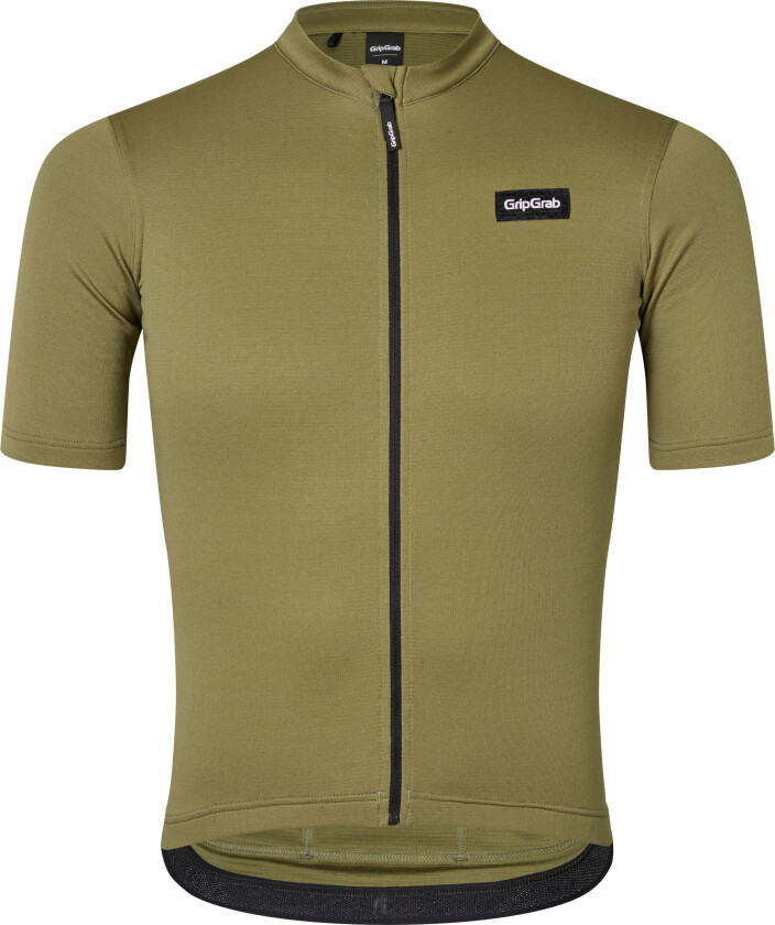 Gripgrab Men's Gravelin Merinotech Short Sleeve Jersey Olive Green M, Olive Green