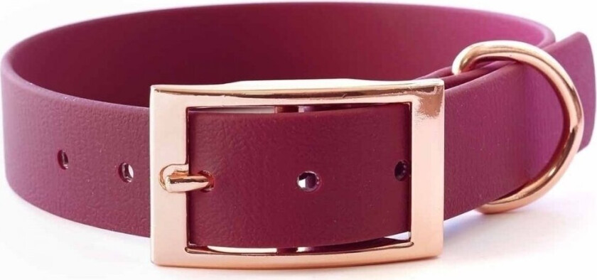Tyylivoitto Classy Hundehalsbånd Stor Modell Burgunder (S)