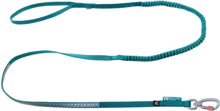 Non-stop Dogwear Touring Bungee Leash Teal 1.2m/13mm, Teal