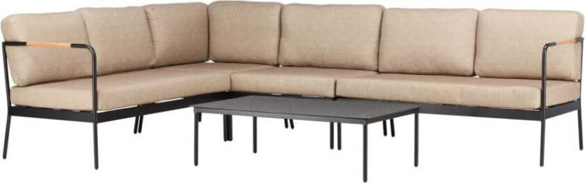 Pehnna salongsett 2 deler beige,svart.