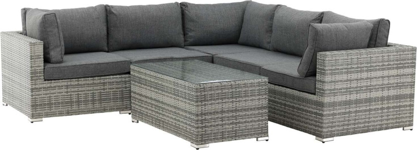 Amazon salongsett 2 deler grå.