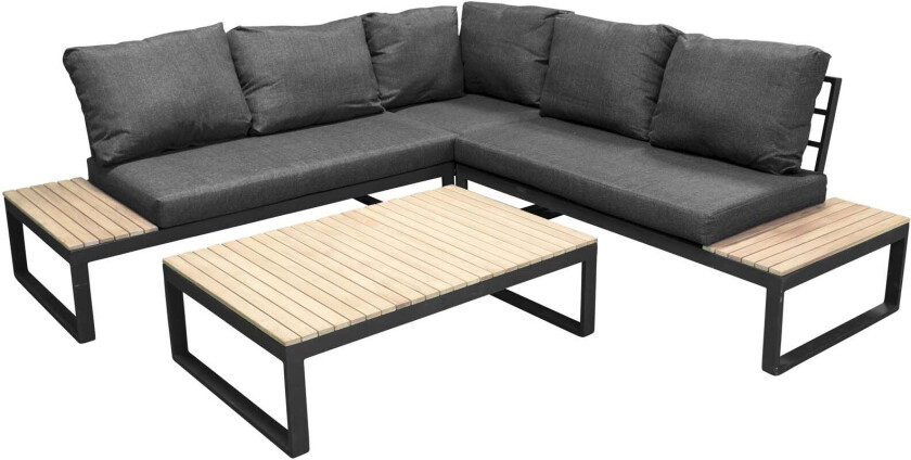 Panama salongsett 2 deler grå,natur.