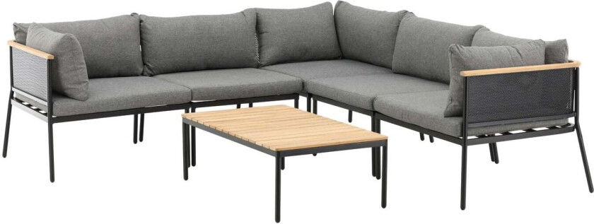 Bilde av Nettan salongsett 2 deler svart,grå,natur.