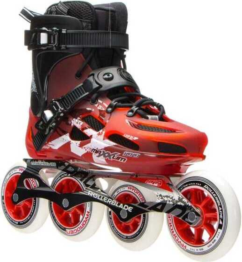 Maxxum 100 Inline Rulleskøyter Rød/Svart- 42,5