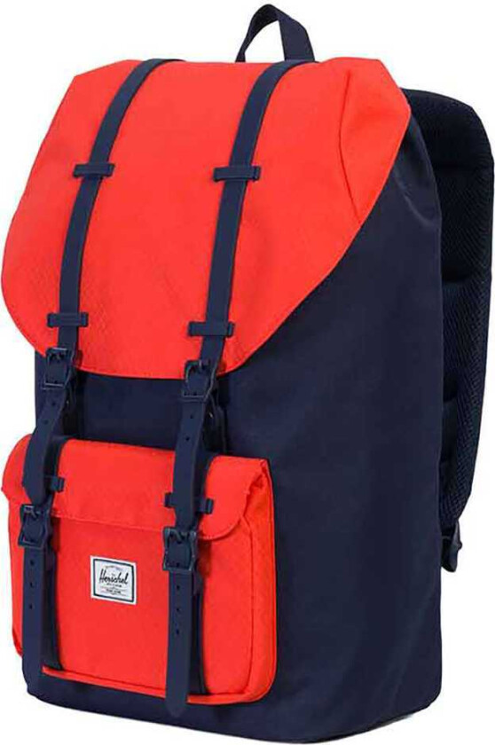 Little America Ryggsekk Peacoat Hot Coral Rubber 25L