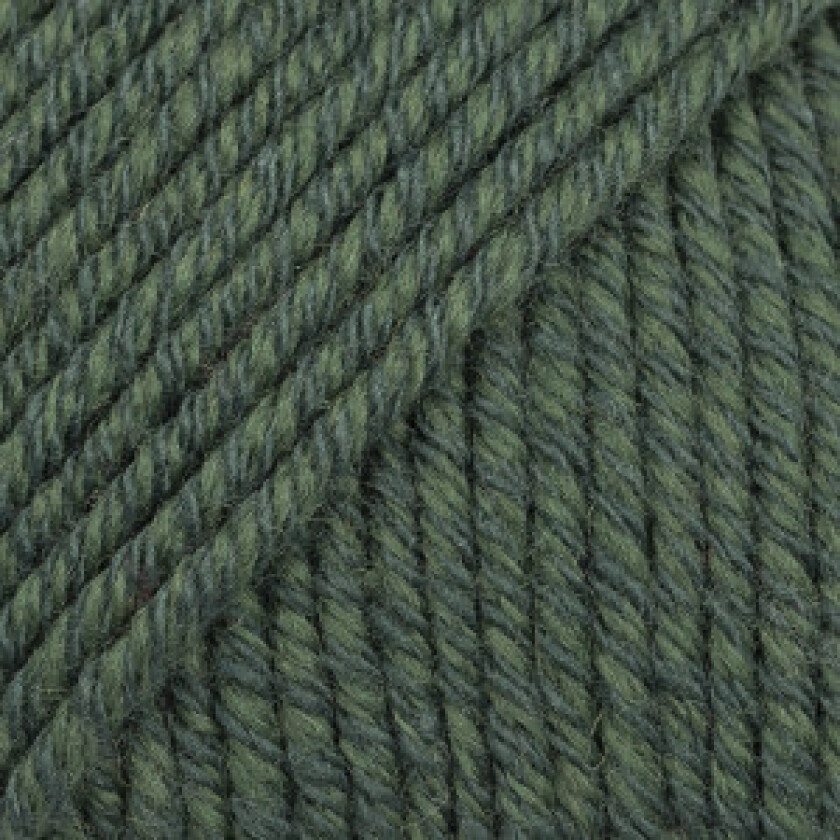 Drops Cotton Merino Garn Unicolor 22 Mørk Grønn