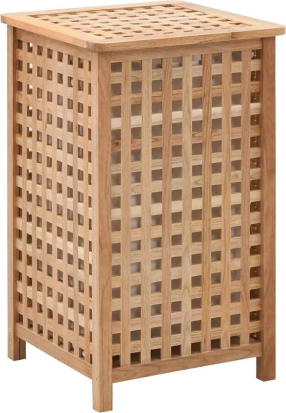 Bilde av Skittentøyskurv 39x39x65 cm - heltre valnøtt