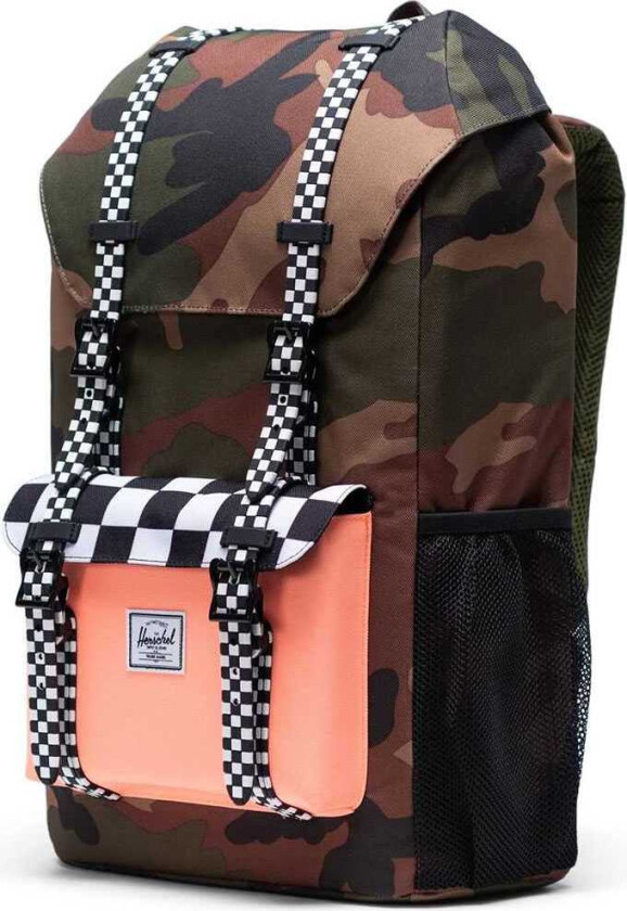 Little America Ryggsekk Woodland Camo/Svart Hvit Check 18L