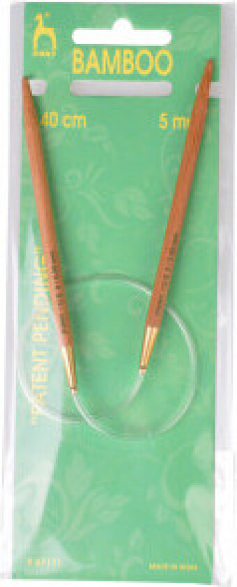 Rundpinner Bambus 40cm 5,00mm / 15.7in US 8