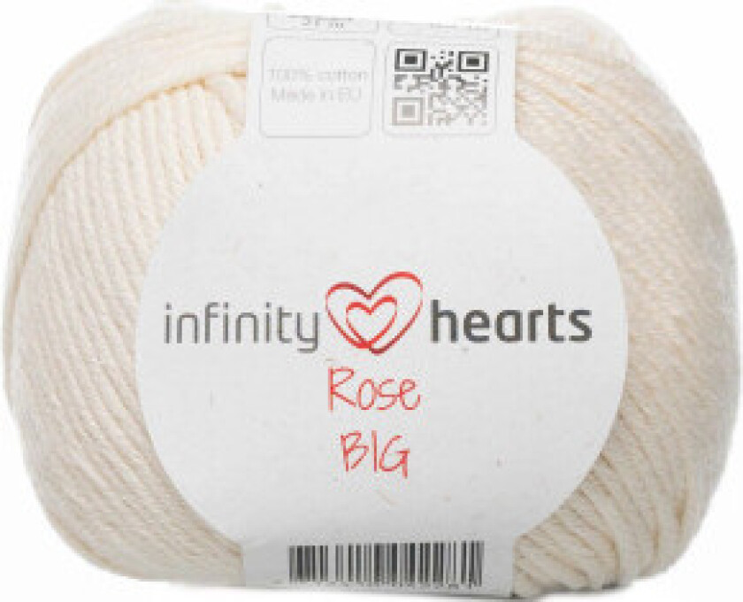 Uendelighetshjerter Rose Big Garn 172 Natur