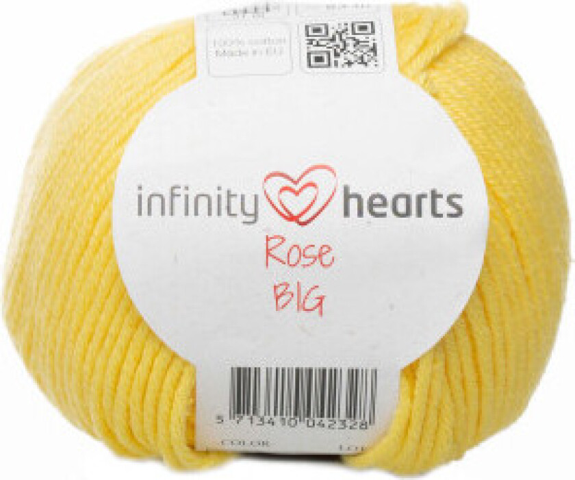 Evighetshjerter Rose Big Garn 179 Gul