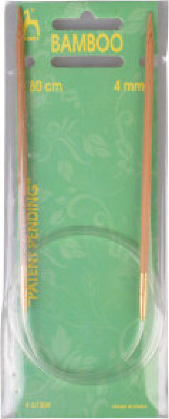 Rundpinner Bambus 80cm 4,00mm / 31.5in US 6