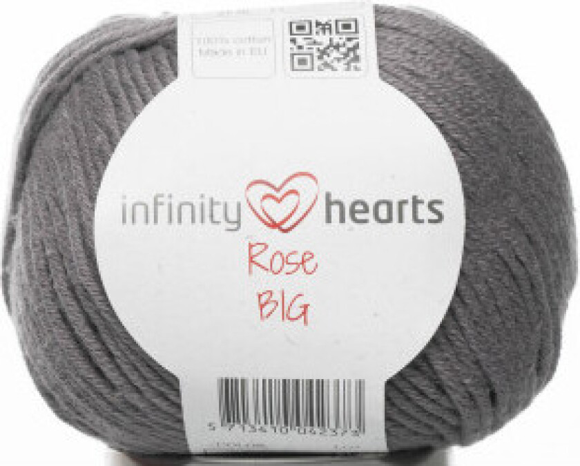 Evighetshjerter Rose Big Garn 235 Grått