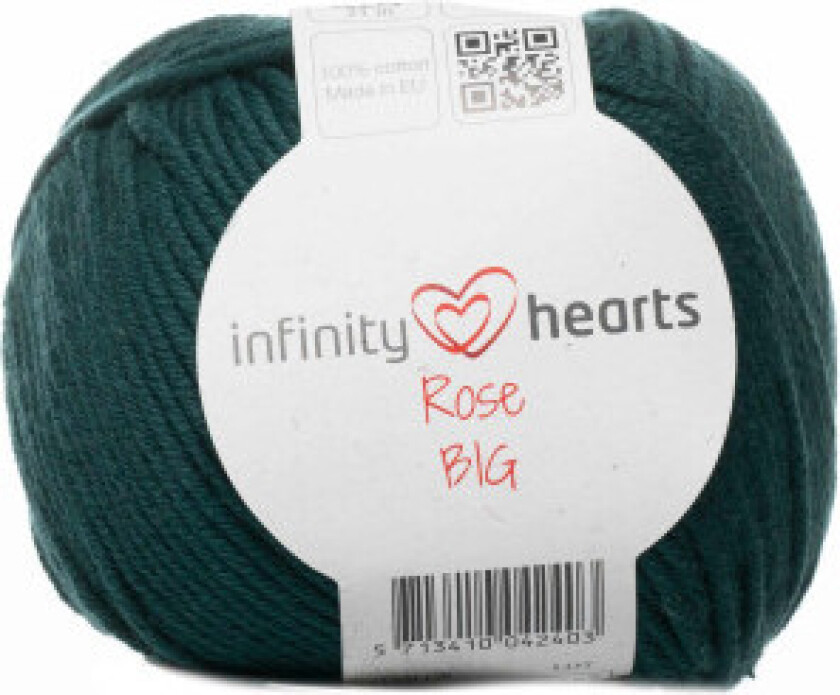 Uendelighetshjerter Rose Big Garn 241 Petroleum