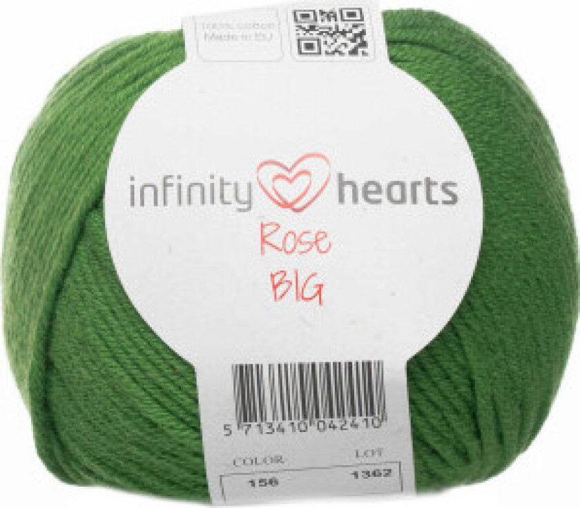 Evighetshjerter Rose Big Garn 156 Grønn