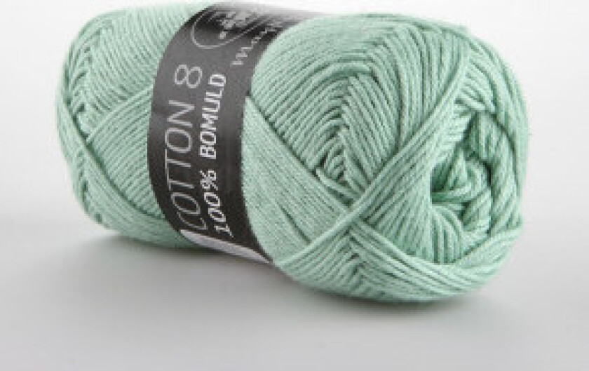 Cotton 8/4 Garn Unicolor 1492 Mintgrønt