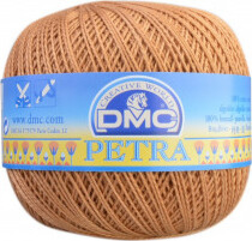 Petra nr. 8 Heklegarn Unicolor 5436 Karamell