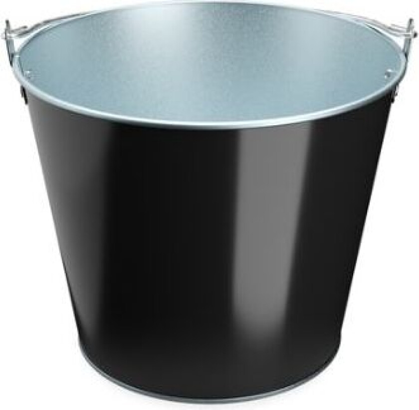 Sort Metall Vinkjøler Med Håndtak, 5 Liter