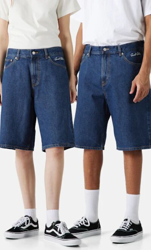 Big Jeans shorts Blå Unisex XS